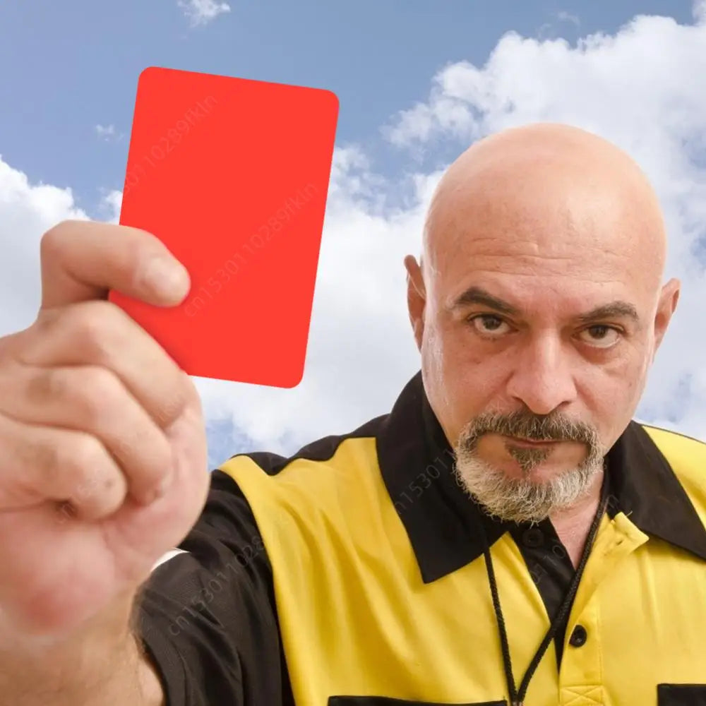 Soccer Referee Red Cards