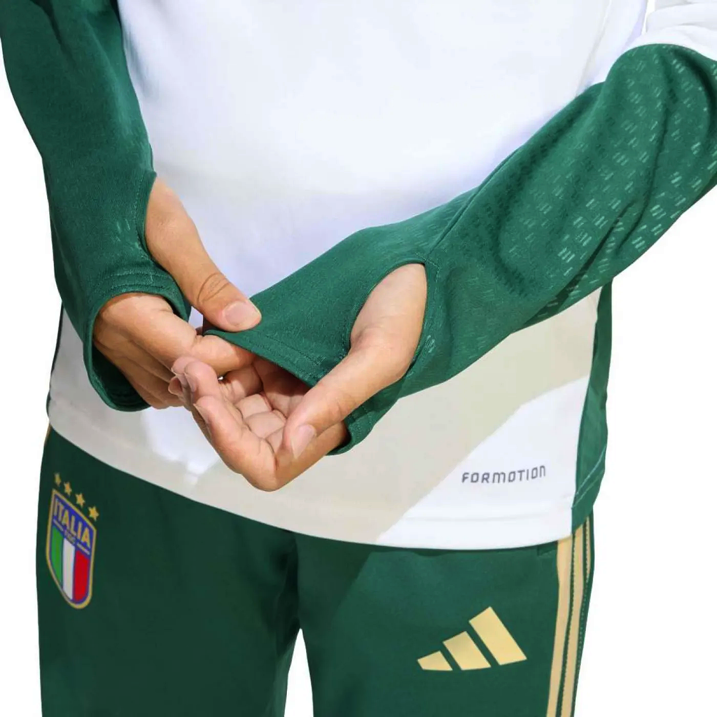 Kids - Italy training technical soccer sweat top 2026/27 - Adidas-4