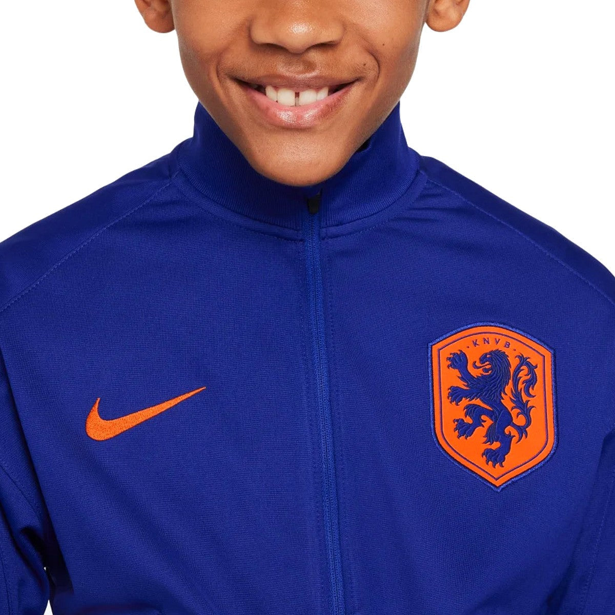 Kids - Netherlands training presentation soccer tracksuit 2024/25 - Nike-4
