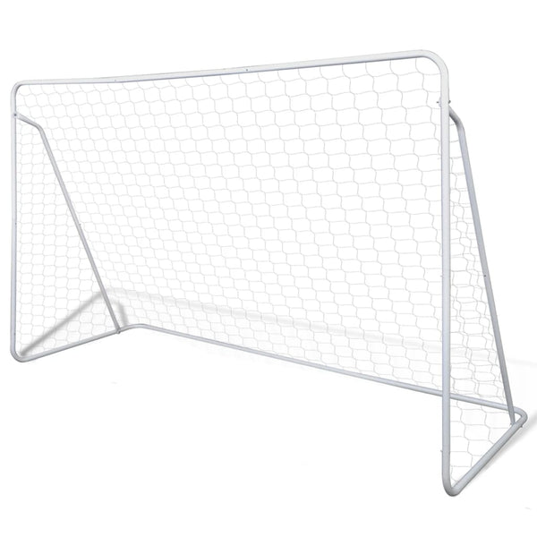 NNEVL Soccer Goal Post Net Set Steel 240 x 90 x 150 cm High-quality-0