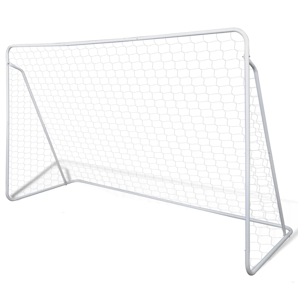 NNEVL Soccer Goal Post Net Set Steel 240 x 90 x 150 cm High-quality-0