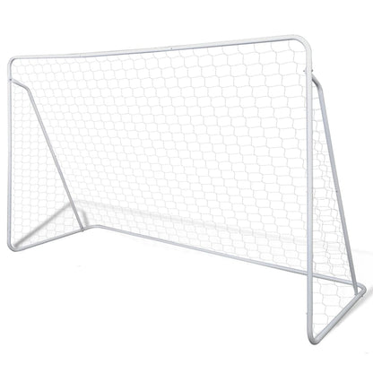 NNEVL Soccer Goal Post Net Set Steel 240 x 90 x 150 cm High-quality-0