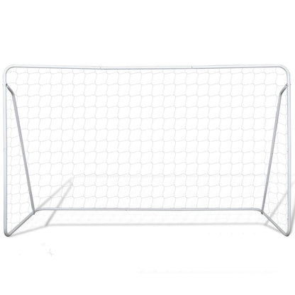 NNEVL Soccer Goal Post Net Set Steel 240 x 90 x 150 cm High-quality-1