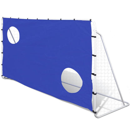 NNEVL Soccer Goal with Aiming Wall Steel 240 x 92 x 150 cm High-quality-0