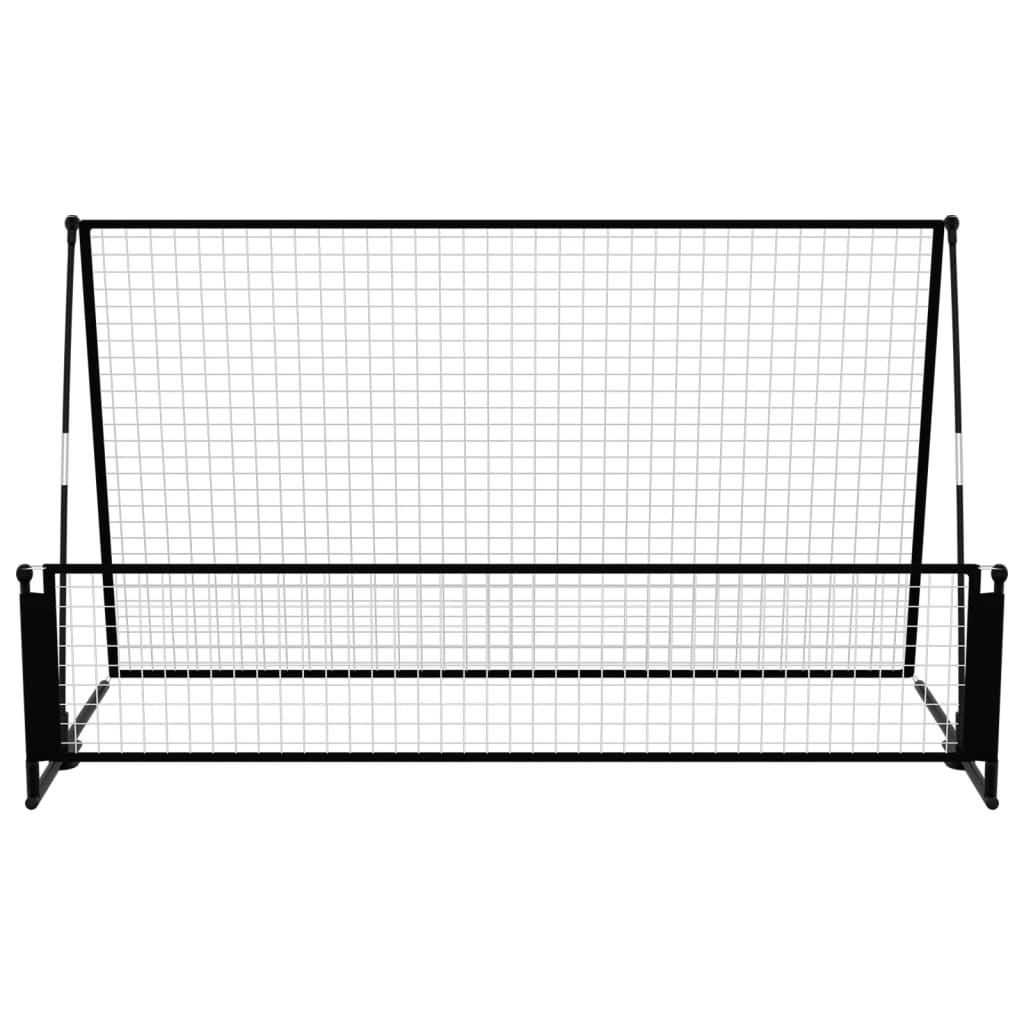 NNEVL 2 in 1 Soccer Rebounder Football Goal 202x104x120 cm Steel-2