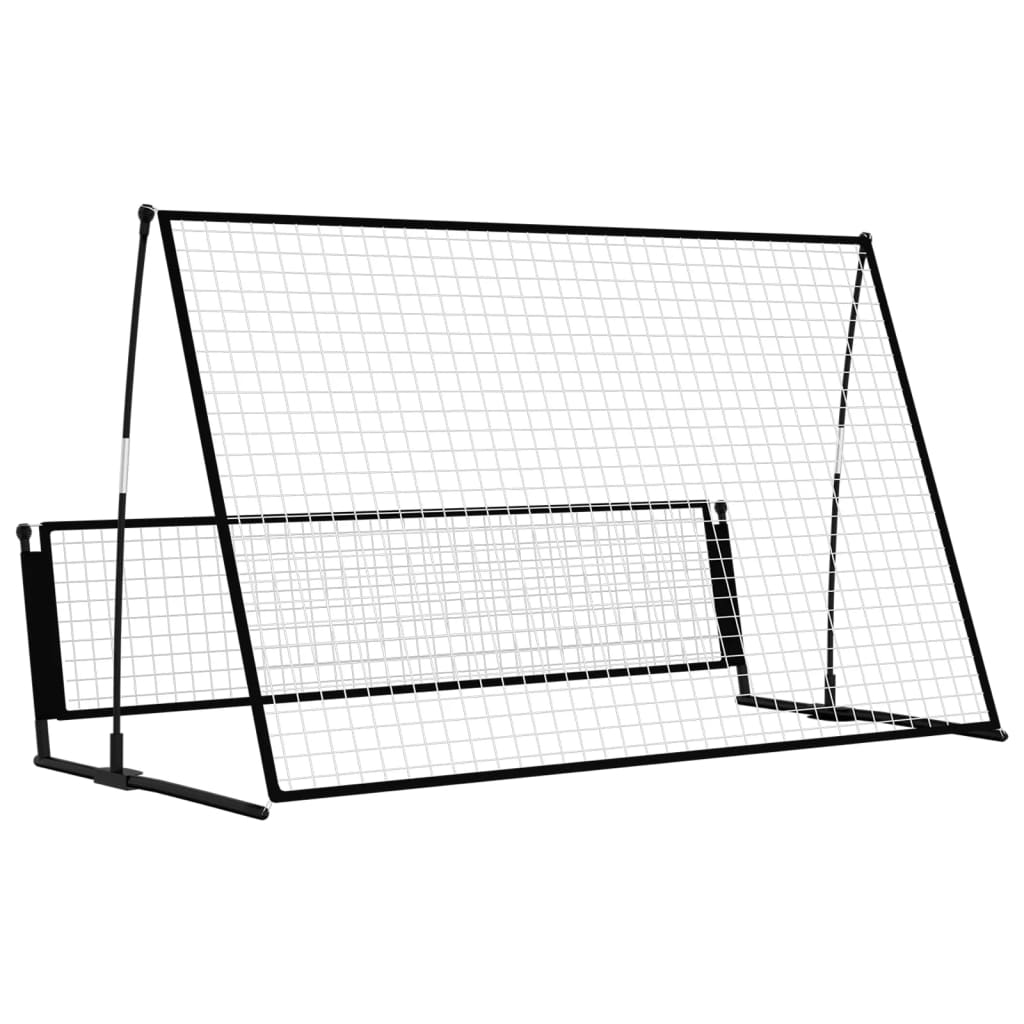 NNEVL 2 in 1 Soccer Rebounder Football Goal 202x104x120 cm Steel-4