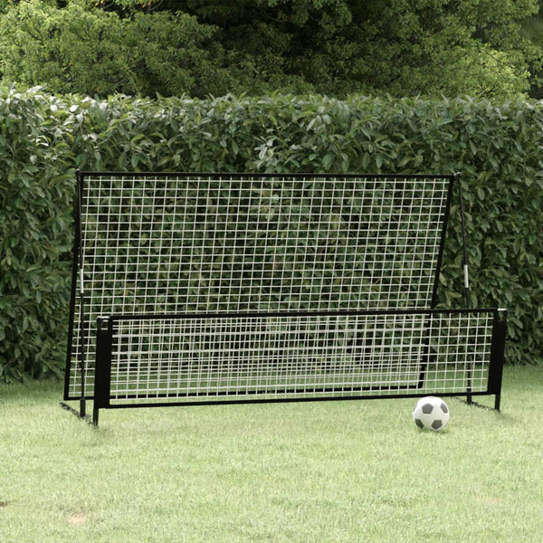 NNEVL 2 in 1 Soccer Rebounder Football Goal 202x104x120 cm Steel-0