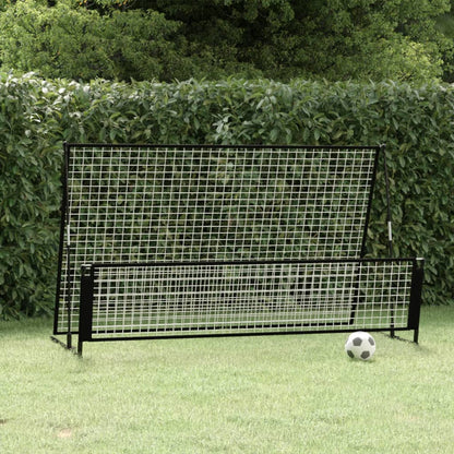 NNEVL 2 in 1 Soccer Rebounder Football Goal 202x104x120 cm Steel-0
