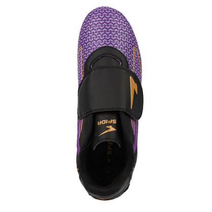 Catalyst Junior Football Boots - Purple/Gold/Black V Strap