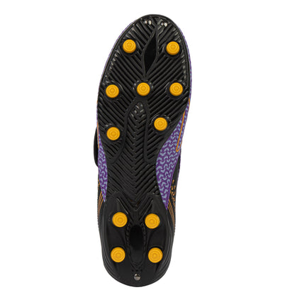 Catalyst Junior Football Boots - Purple/Gold/Black V Strap