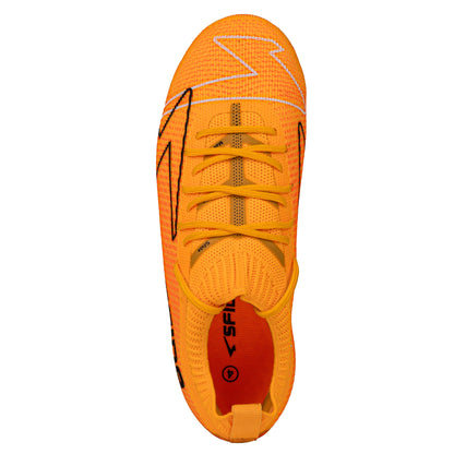 Pulse Junior Sock Football Boots - Orange-4