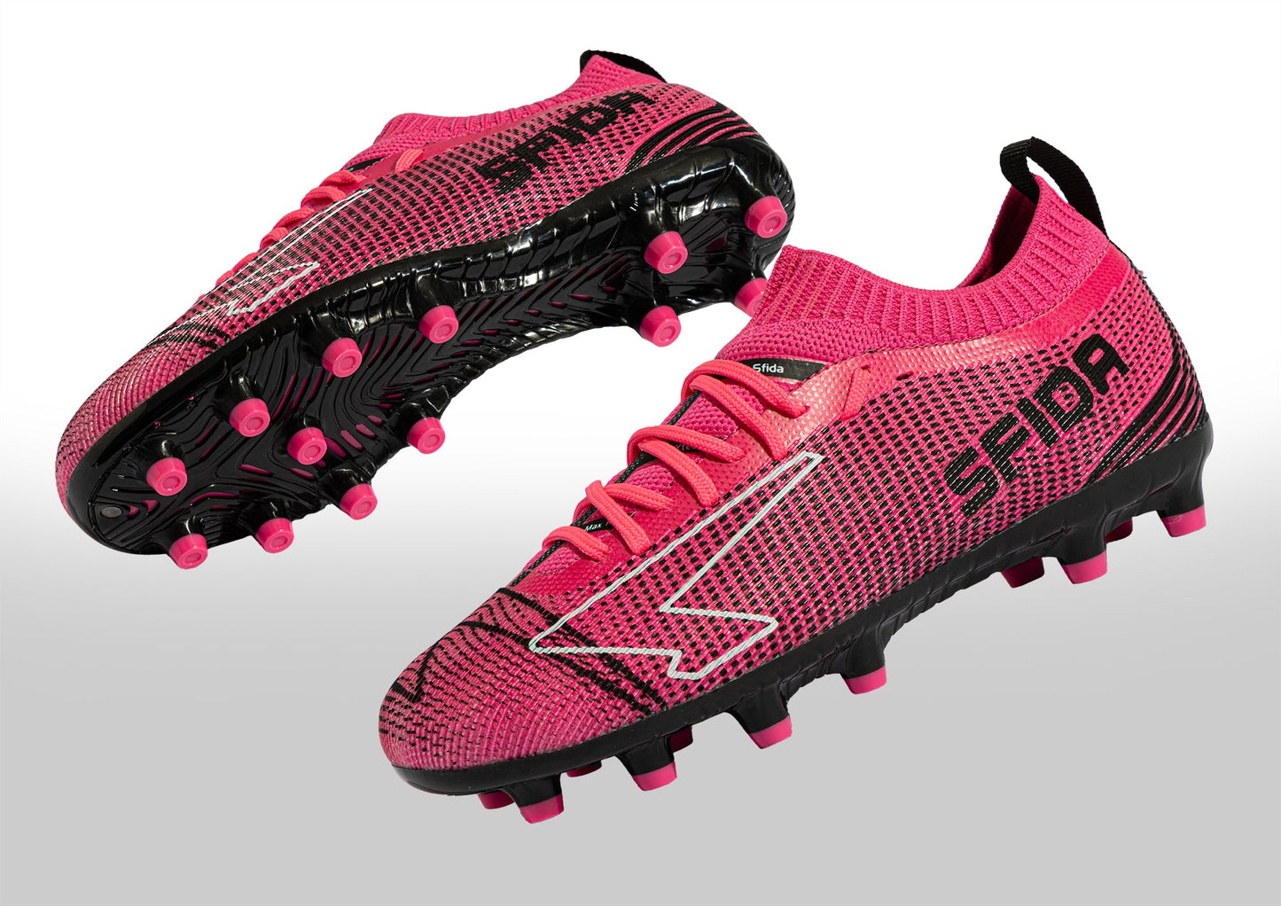 Pulse Junior Sock Football Boots - Pink-2