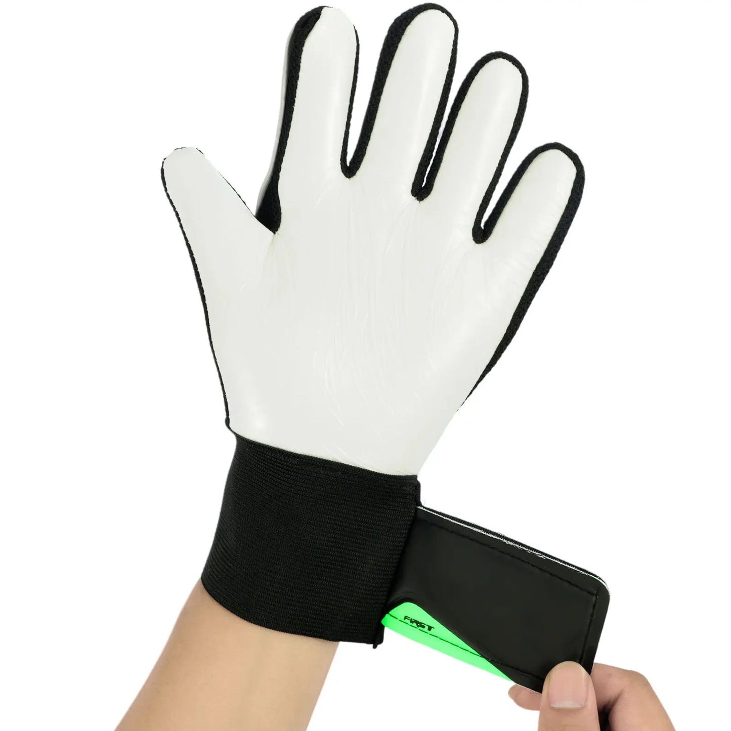 1 Pair Kids Soccer Goalkeeper Gloves Finger Protection Goal 5/6/7 Size Latex Football Gloves Thickened Child Football Accessorie
