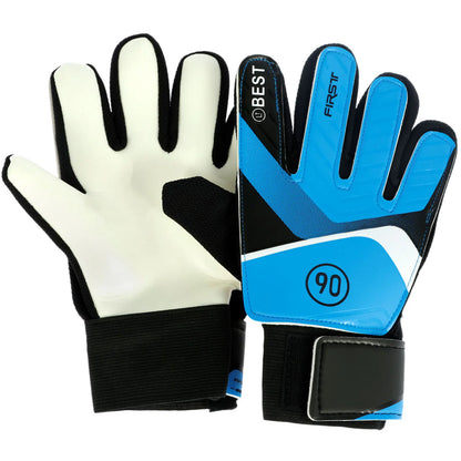 1 Pair Kids Soccer Goalkeeper Gloves Finger Protection Goal 5/6/7 Size Latex Football Gloves Thickened Child Football Accessorie