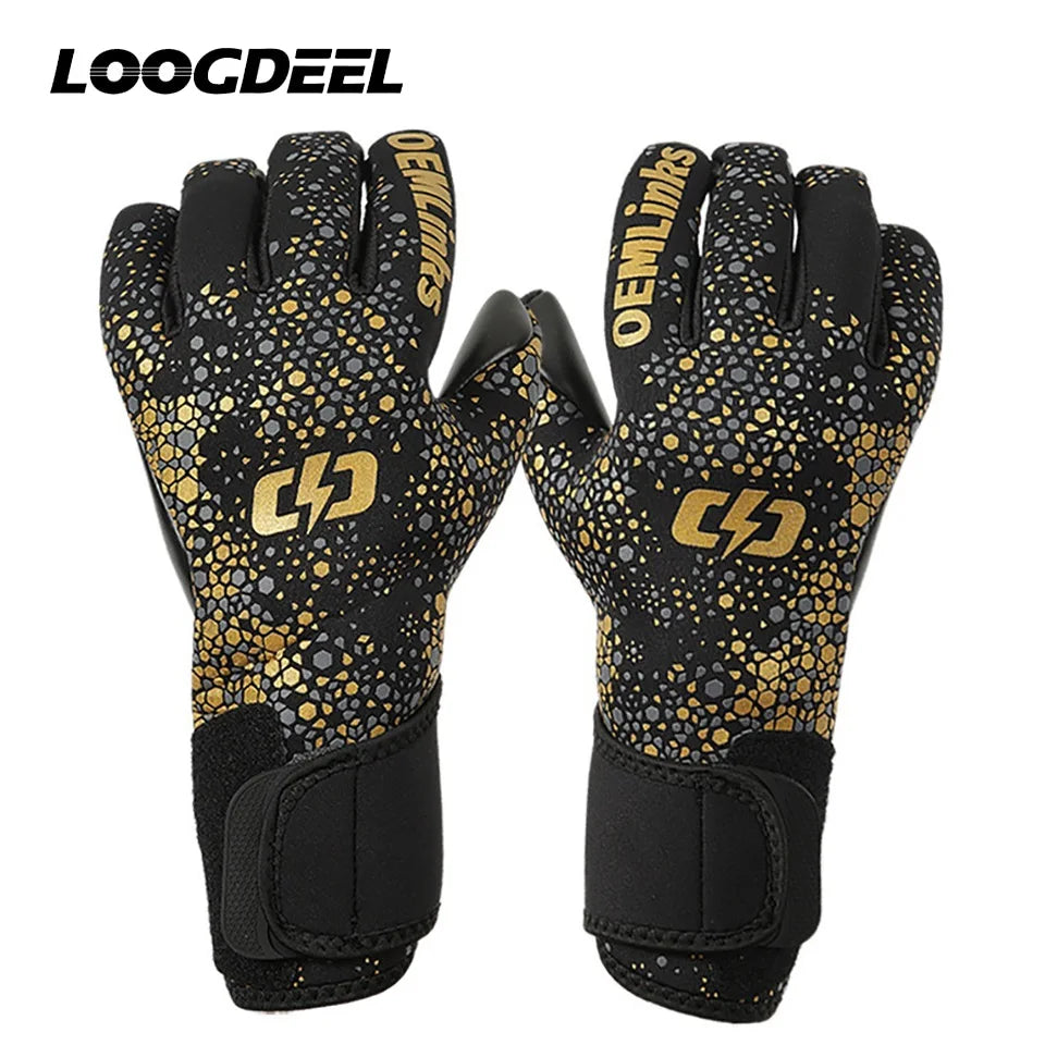 Loogdeel Professional Football Sports Goalkeeper Gloves Adult Children Goalkeeper Gloves Finger Protection Anti-slip Training