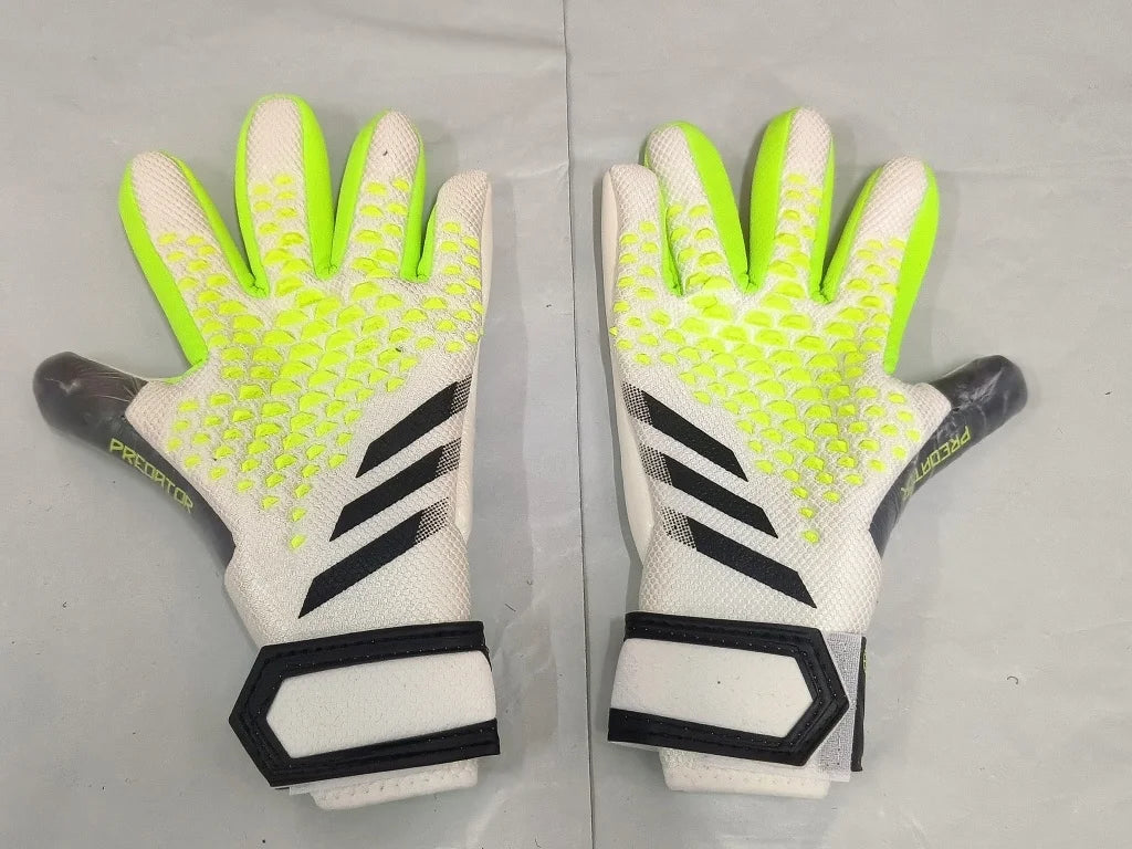 New 23 Thickened Latex Goalkeeper Gloves without Finger Protection for Adults And Teenagers Anti-Slip And Wear-Resistant Foot...