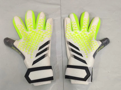 New 23 Thickened Latex Goalkeeper Gloves without Finger Protection for Adults And Teenagers Anti-Slip And Wear-Resistant Foot...
