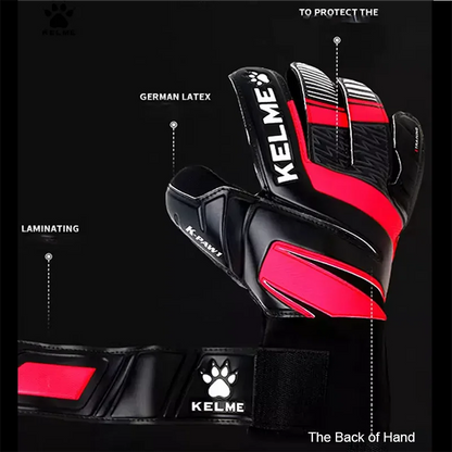 KELME Goalkeeper Gloves Man non-slip Removable fingers Futsal Football Training Gloves Professional Competition Soccer Equipment