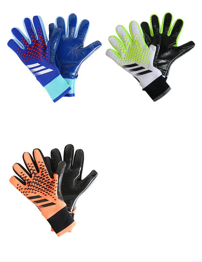 Goalkeeper Gloves Latex Palm Fish Scale Series Breathable Flexible Anti-Slip Abrasion Resistant Finger Protection Adults & Kids