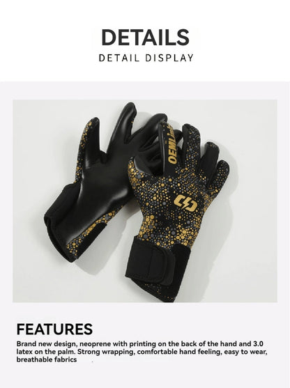 Loogdeel Professional Football Sports Goalkeeper Gloves Adult Children Goalkeeper Gloves Finger Protection Anti-slip Training