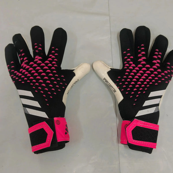 New 23 Thickened Latex Goalkeeper Gloves without Finger Protection for Adults And Teenagers Anti-Slip And Wear-Resistant Foot...