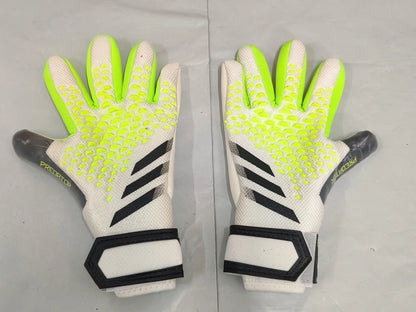 New 23 Thickened Latex Goalkeeper Gloves without Finger Protection for Adults And Teenagers Anti-Slip And Wear-Resistant Foot...