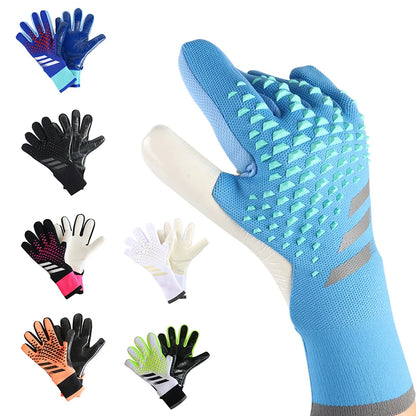 Goalkeeper Gloves Latex Palm Fish Scale Series Breathable Flexible Anti-Slip Abrasion Resistant Finger Protection Adults & Kids