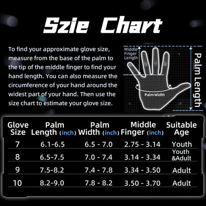 WVVOU Soccer Goalie Gloves for Adults and Youth, High Performance Goalkeeper Gloves with 5 Detachable Finger Saves