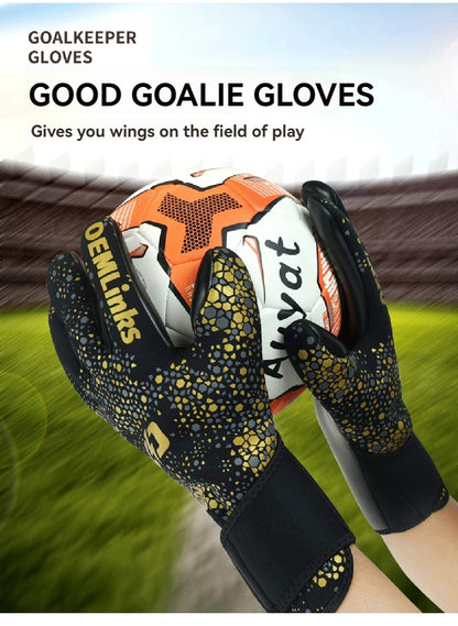 Loogdeel Professional Football Sports Goalkeeper Gloves Adult Children Goalkeeper Gloves Finger Protection Anti-slip Training
