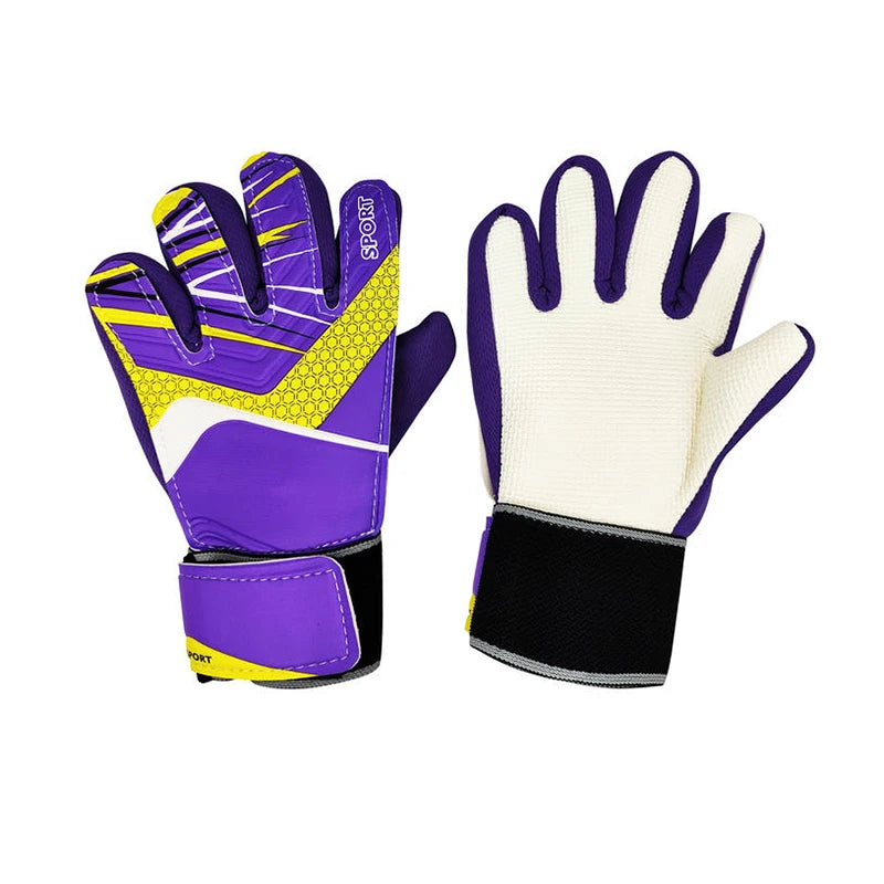 2025 New Football Goalkeeper Gloves Wrist Strap Latex Finger Guard Protection Kids Adult Soccer  Gloves