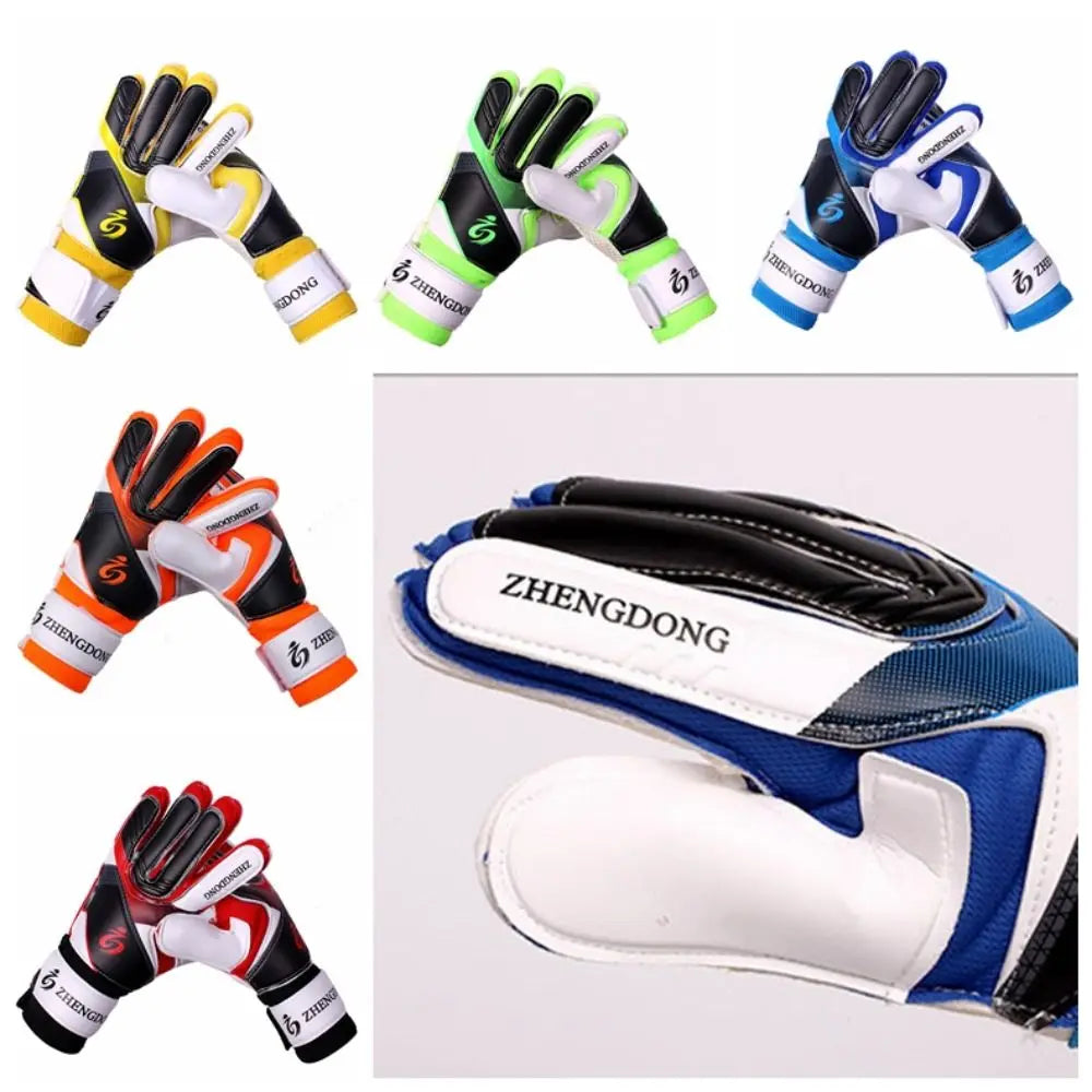 Wear-resistant Football Gloves Anti-slip Thick Latex Goalkeeper Training Gloves Excellent Colorful Goalkeeper Gloves /Adult