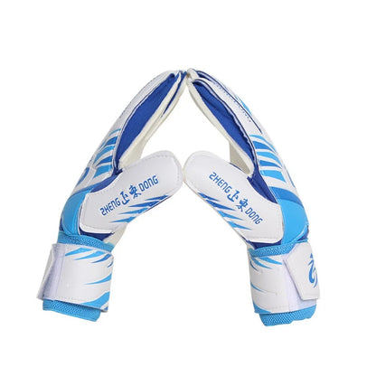 1 Pair of Wear-resistant Football Gloves Excellent Anti-slip Goalkeeper Gloves Thick Latex Non-Slip Football Training Gloves