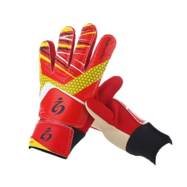 1Pair Professional Kid's Soccer Goalkeeper Gloves Soccer Goalie Latex Full Finger Gloves Protection Gloves Strong