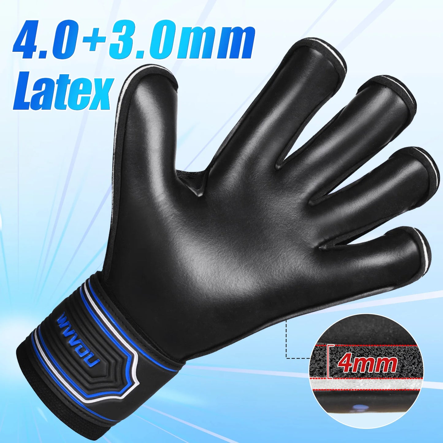 Soccer Goalie Gloves Youth Adult, Pro-Level Goalkeeper Gloves, High Performance Soccer Gloves with Pro-Tek Fingersave,