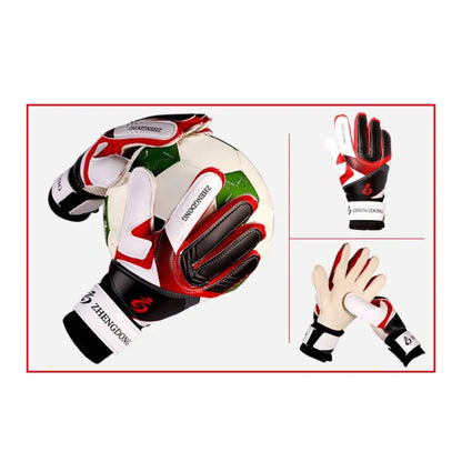Wear-resistant Football Gloves Anti-slip Thick Latex Goalkeeper Training Gloves Excellent Colorful Goalkeeper Gloves /Adult