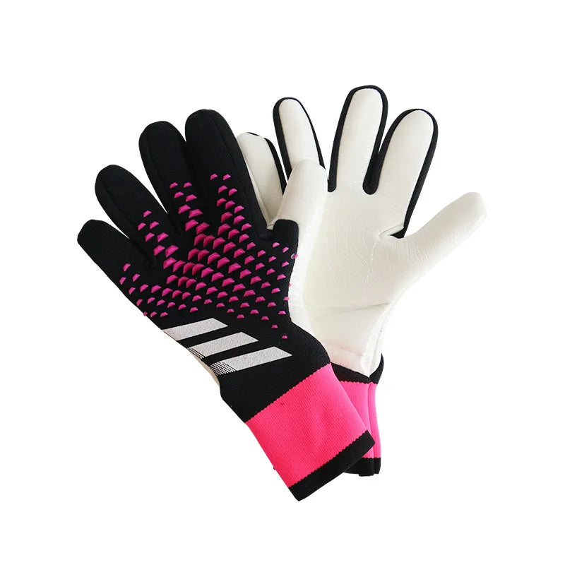 Goalkeeper Gloves Latex Palm Fish Scale Series Breathable Flexible Anti-Slip Abrasion Resistant Finger Protection Adults & Kids