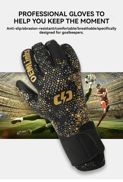 Loogdeel Professional Football Sports Goalkeeper Gloves Adult Children Goalkeeper Gloves Finger Protection Anti-slip Training