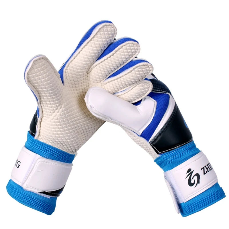 Adults Kids Professional Soccer Goalkeeper Gloves Finger Protection Goal Thickened Latex Football Gloves for futbol futebol Goal