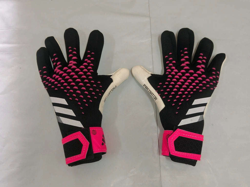 New 23 Thickened Latex Goalkeeper Gloves without Finger Protection for Adults And Teenagers Anti-Slip And Wear-Resistant Foot...