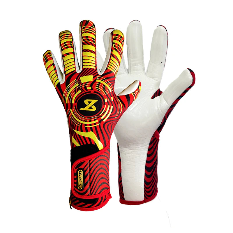 Tobert 2025 New Natural Latex Goalkeeper Gloves Semi-Closed Finger Training Competition Inner Stitching Adult And Children