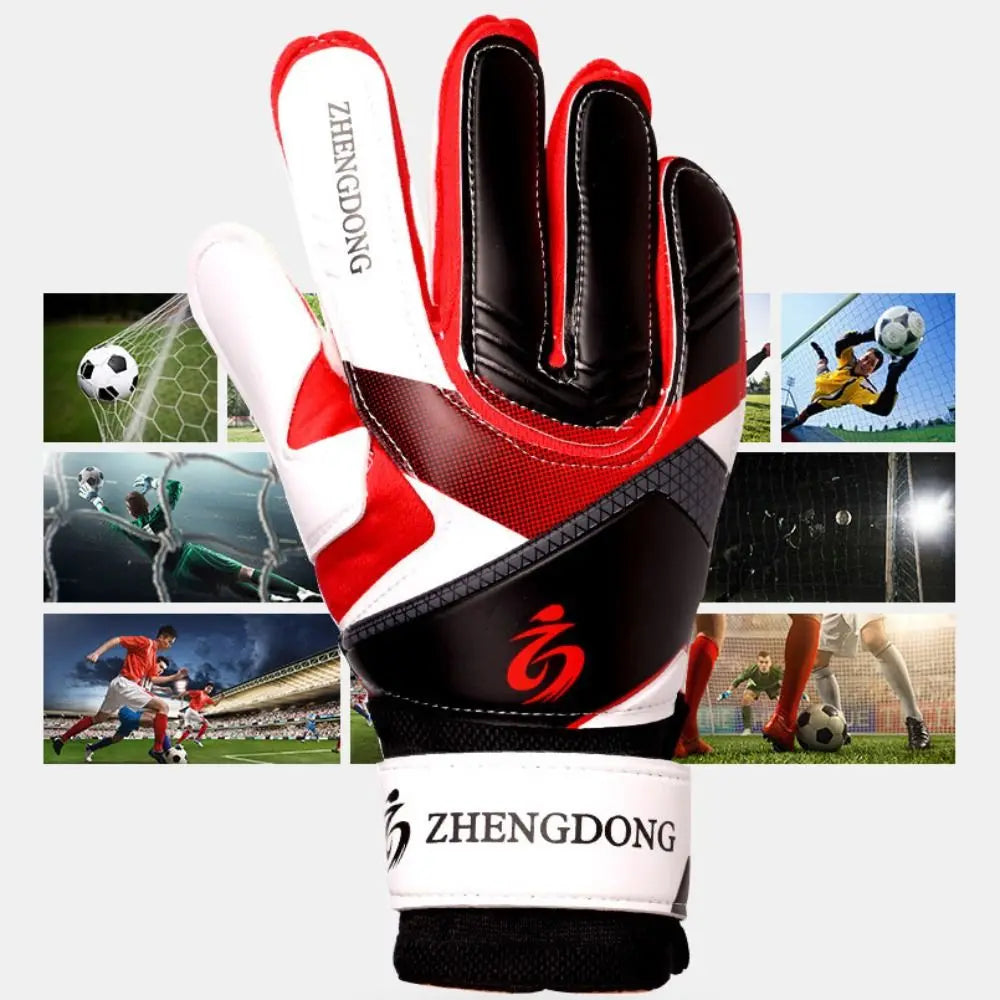 Wear-resistant Football Gloves Anti-slip Thick Latex Goalkeeper Training Gloves Excellent Colorful Goalkeeper Gloves /Adult