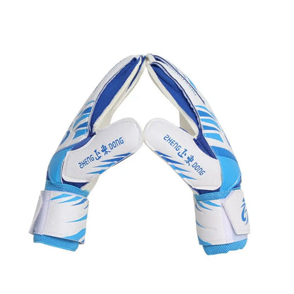 1 Pair of Wear-resistant Football Gloves Excellent Anti-slip Goalkeeper Gloves Thick Latex Non-Slip Football Training Gloves