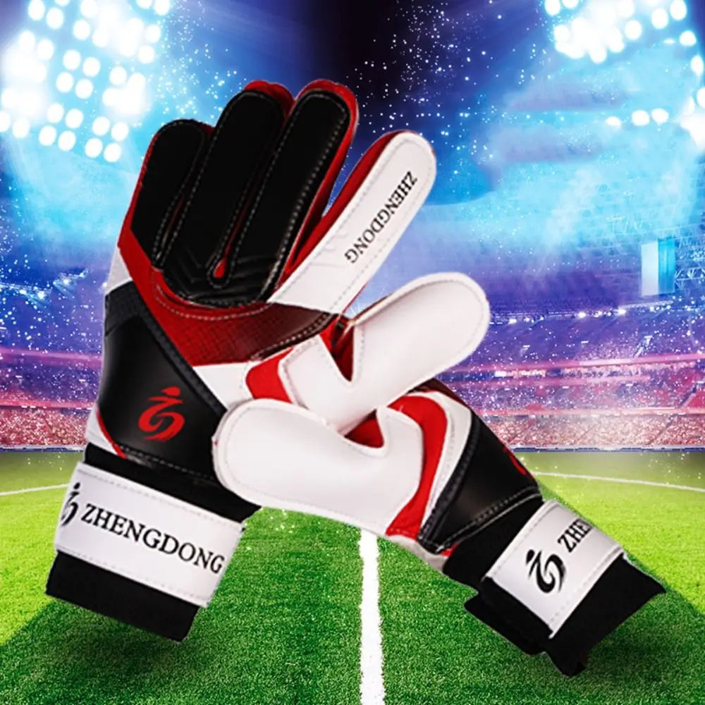 Wear-resistant Football Gloves Anti-slip Thick Latex Goalkeeper Training Gloves Excellent Colorful Goalkeeper Gloves /Adult