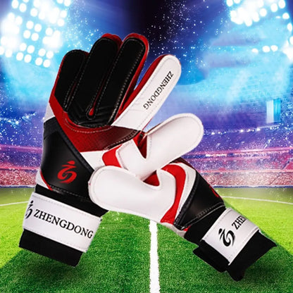 Wear-resistant Football Gloves Anti-slip Thick Latex Goalkeeper Training Gloves Excellent Colorful Goalkeeper Gloves /Adult