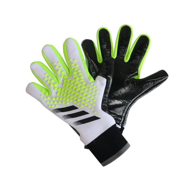 Goalkeeper Gloves Latex Palm Fish Scale Series Breathable Flexible Anti-Slip Abrasion Resistant Finger Protection Adults & Kids