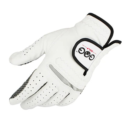 GOG Genuine Leather Golf Gloves Men's Single Hand Soft Breathable Anti-slip Wear-resistant Comfortable Sheepskin Golf Gloves
