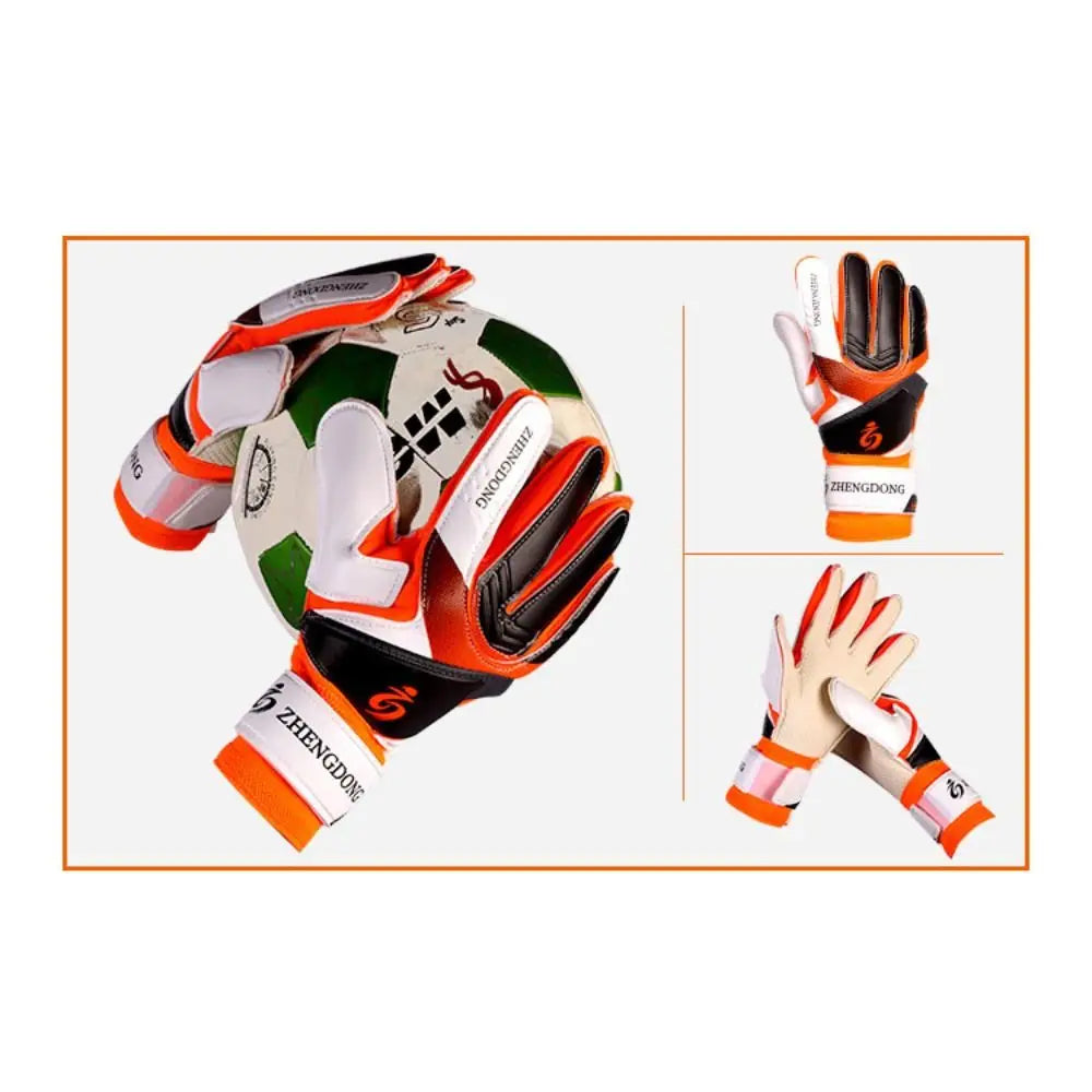 Wear-resistant Football Gloves Anti-slip Thick Latex Goalkeeper Training Gloves Excellent Colorful Goalkeeper Gloves /Adult
