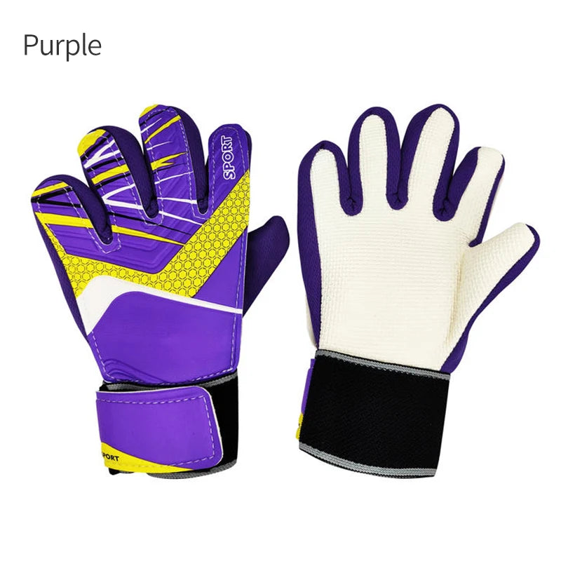 2025 New Football Goalkeeper Gloves Wrist Strap Latex Finger Guard Protection Kids Adult Soccer  Gloves