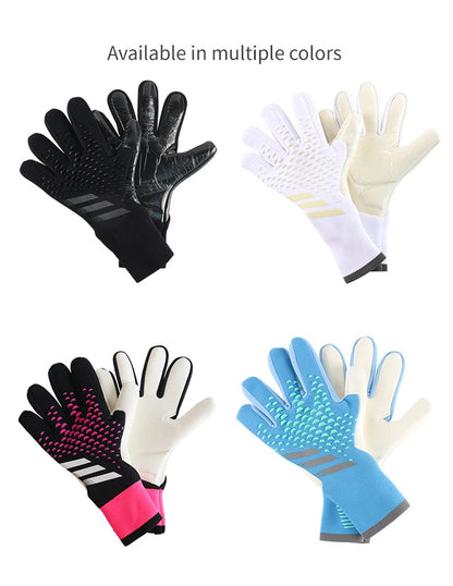 Goalkeeper Gloves Latex Palm Fish Scale Series Breathable Flexible Anti-Slip Abrasion Resistant Finger Protection Adults & Kids