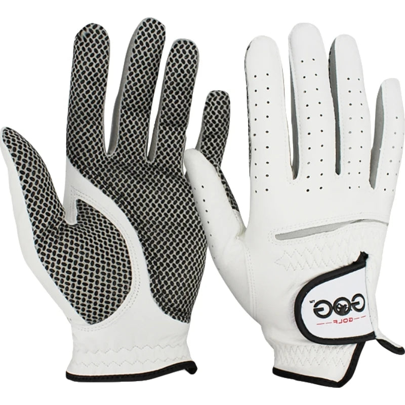 GOG Genuine Leather Golf Gloves Men's Single Hand Soft Breathable Anti-slip Wear-resistant Comfortable Sheepskin Golf Gloves